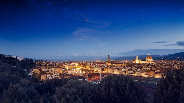 istock Panorama of Florence at night, Italy 1491321017