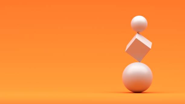 istock Equilibrium balance. Geometric concept. Minimal modern background 1491325038