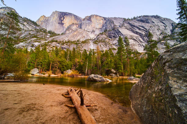 Image of Yosemite National Park Mirror Lake next to iconic Half Dome