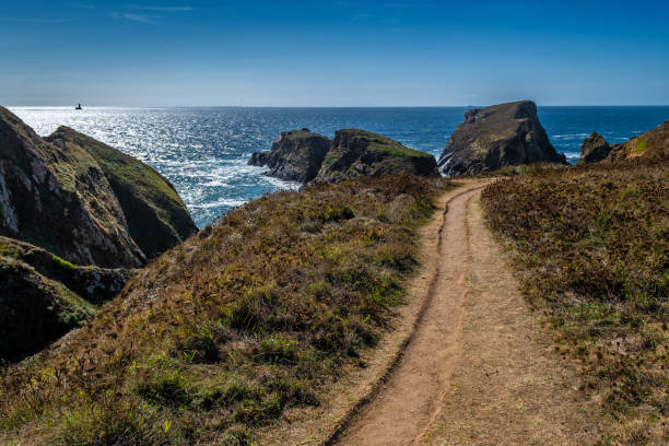 istock Coastal Hiking Path With Spectacular Cliffs At Peninsula Pointe Du Van On Cap Sizun At The Finistere Atlantic Coast In Brittany, France 1491329453