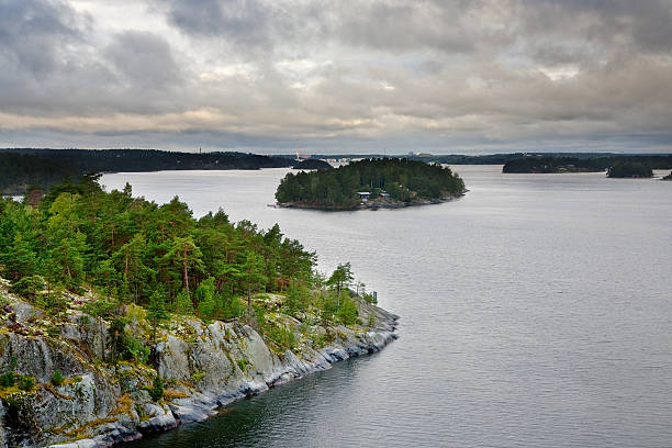 istock small stone islands in swedish fiord at sunset 149132959