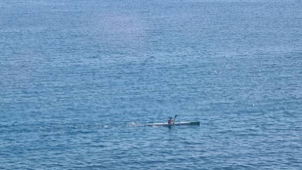 istock Blue sky hot weather and calm sea 1491329753
