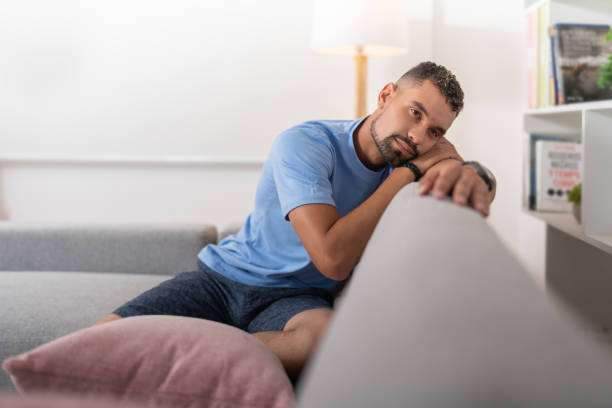 istock Tired and pensive young man 1491331034
