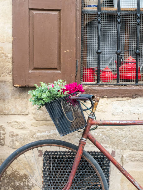 istock Old bicycle in the street 1491332535