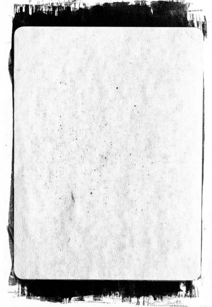 istock Grunge frame border. Handmade ink frame on watercolour paper. 1491335281
