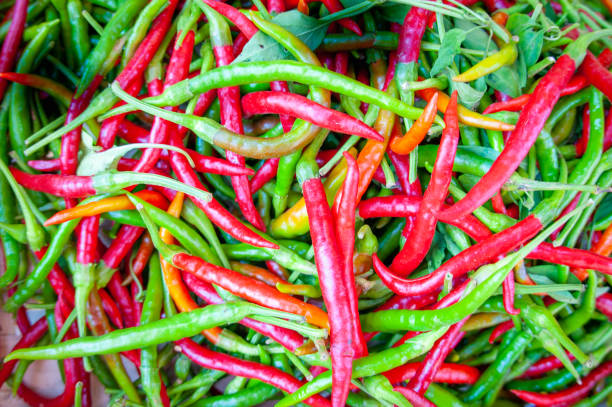 istock Peppers on the market stall 1491335466