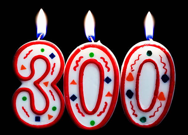 istock number 300 birthday candle 149133601