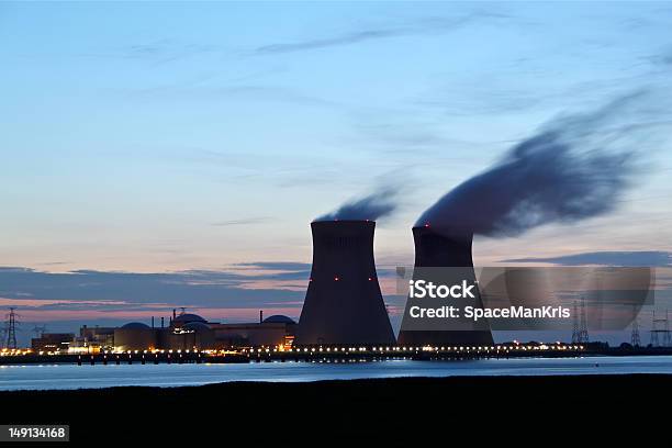 원자력 발전소 일몰 원자력 발전소에 대한 스톡 사진 및 기타 이미지 - 원자력 발전소, 핵에너지, 앤트워프 시-벨기에
