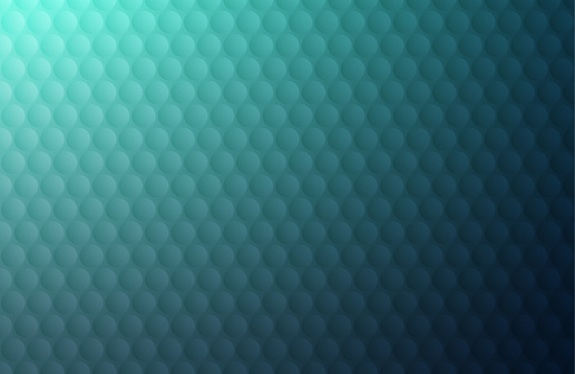 Textured turquoise green dimpled golf ball surface background vector illustration. Seamless so will tile endlessly if you remove gradient.