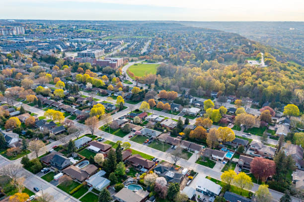 istock Aerial view of Chedoke Stairs Cliffview Park, Hamilton, Canada 1491357219