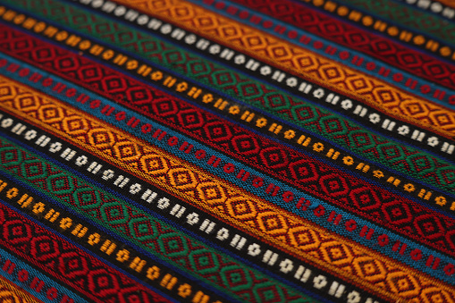 Decorative handmade textile background