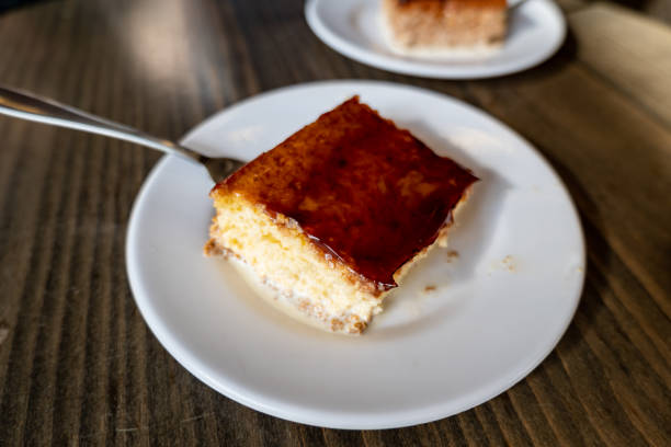 istock Trilece, or tri leches cake, on plate. Albanian dish 1491366875
