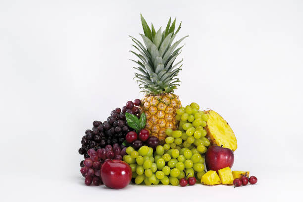 istock Various fruits on a white background. 1491371342