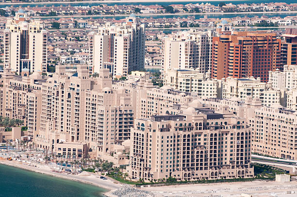 istock Apartments house on artificial island Palm Jumeirah 149137823