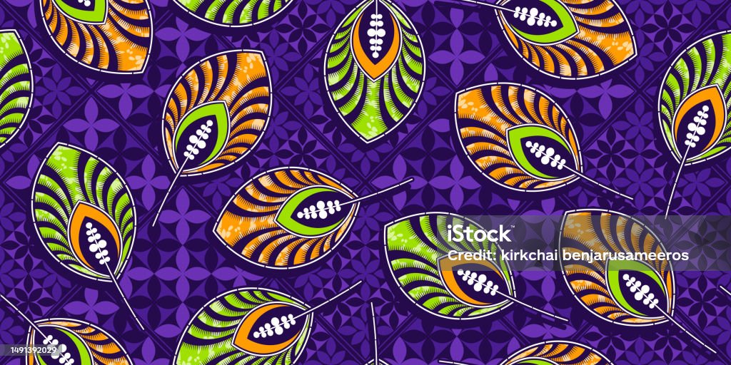 African Abstract Pattern Background Abstract Leaf African Pattern Background 20 Stock Illustration ...