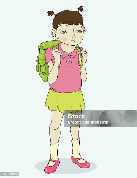 Going To School Stock Illustration - Download Image Now - Back to School, Backpack, Cartoon