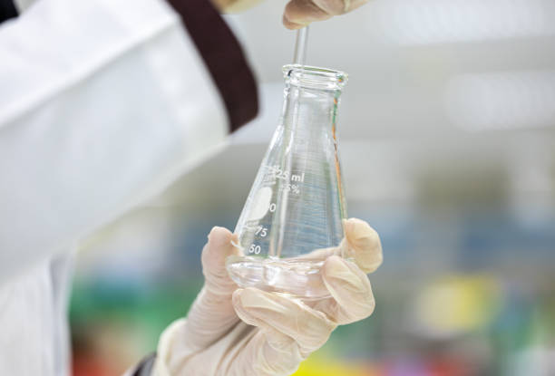 istock Acid-base reaction titration in Laboratory. 1491403771