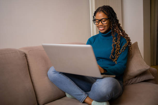 istock Young woman working from home 1491411121