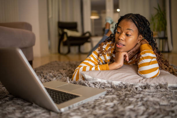 istock Young woman working from home 1491411146