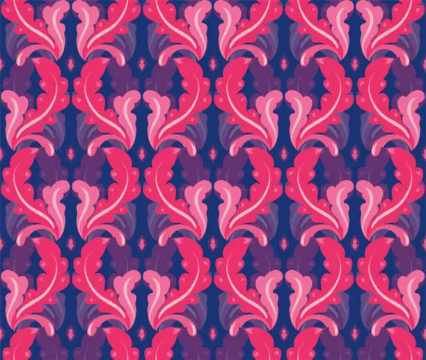 Vector illustration of Pink and blue vector pattern.