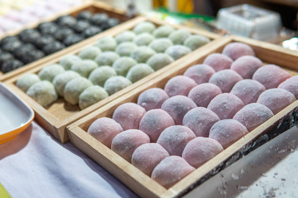 istock Mochi Tapioca sweets for sale in Pai, Thailand 1491414069
