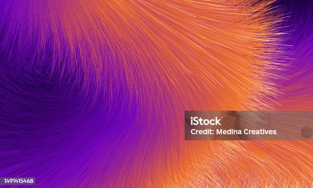 Gradient Pattern Fur Abstract Colorful Gradient Fluffy Fur Texture Background Stock ...