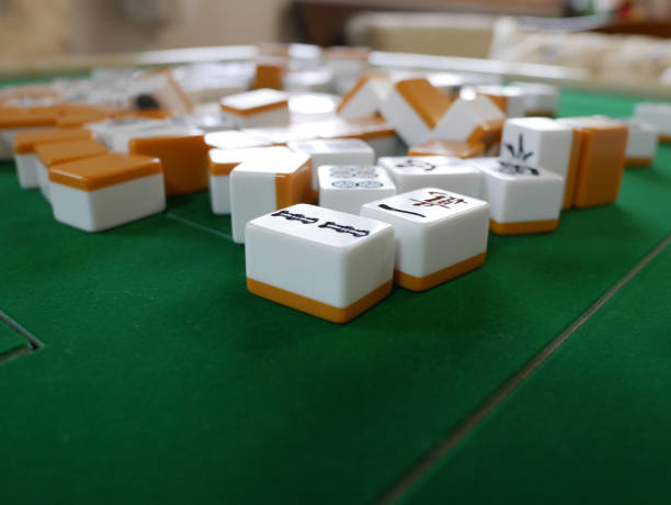 istock Mahjong tiles on the table 1491422755