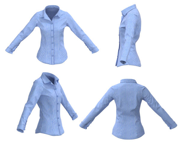 istock Woman Shirt. Button down shirt. Blue shirt 1491428307