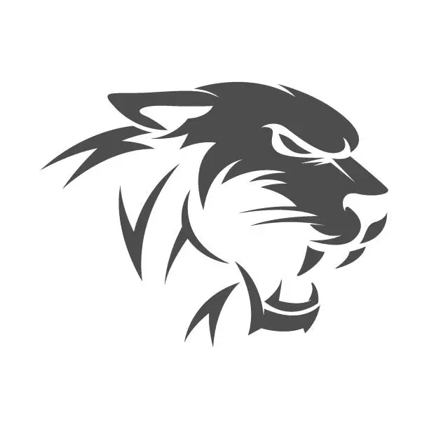 Vector illustration of Panther icon logo design