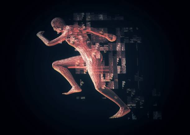 istock 3d illustration combining image effects on the silhouette of a person running 1491434065