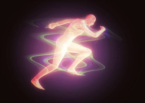 istock 3d illustration combining image effects on the silhouette of a person running 1491434067