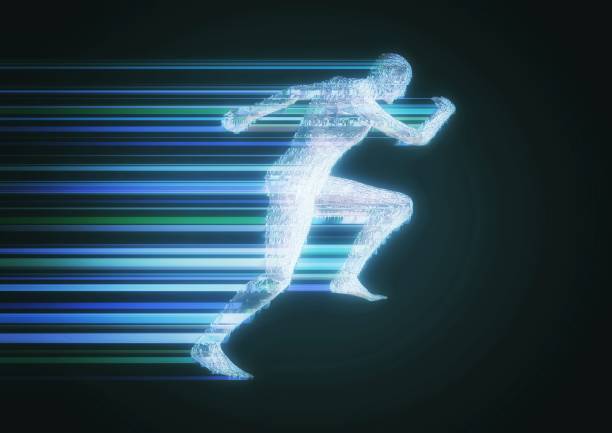 istock 3d illustration combining image effects on the silhouette of a person running 1491434070