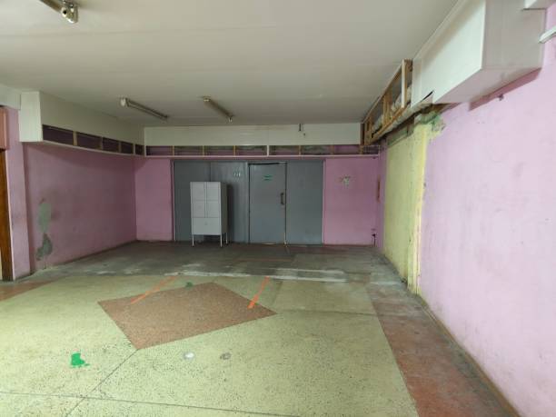 istock Old unfinished building interior and stair 1491434384