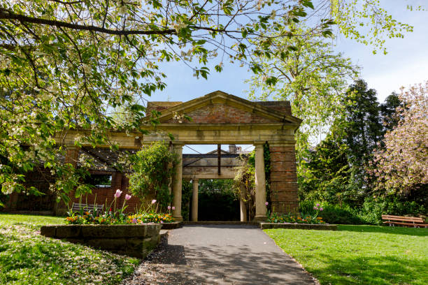 istock Public Park with Roman Pagoda 1491435749