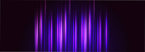 istock Abstract modern and futuristic geometric fantasy glow multi coloured neon lines on dark black background. Modern technology background 1491441527