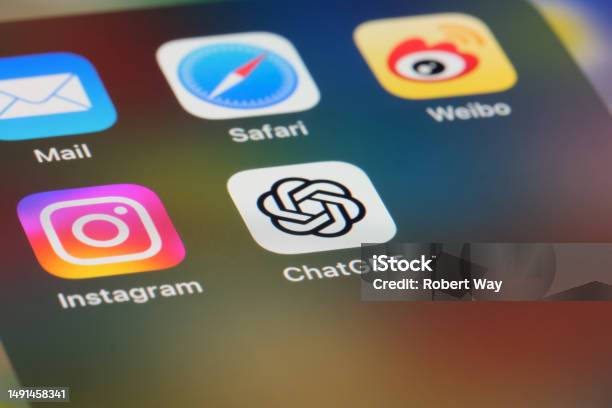 Chatgpt Official App Icon On Screen Stock Photo - Download Image Now - ChatGPT, Generative AI Model, Logo