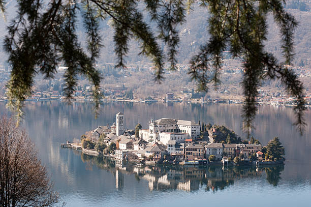 Lake Orta, famous italian landscape