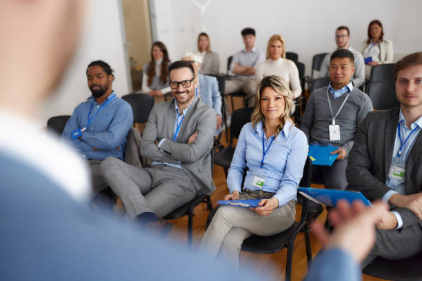 istock Business seminar in board room! 1491461202