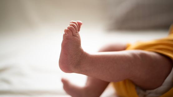 Baby foot concept photo