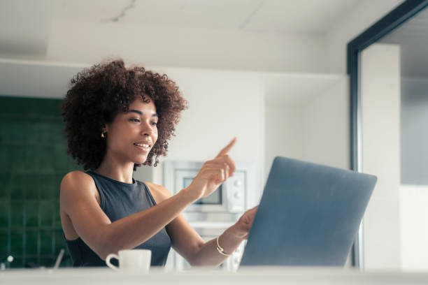 istock Woman studying at home 1491468918