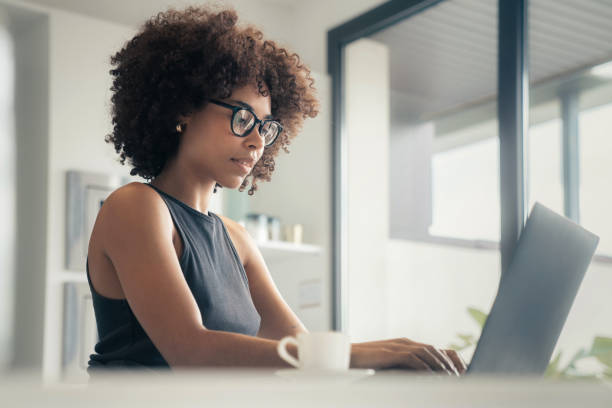 istock Woman studying at home 1491468936