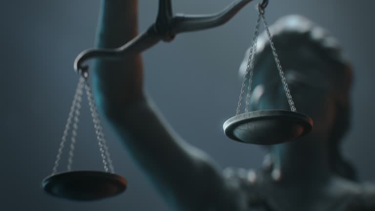 Cinematic and Atmospheric Close-up Shot of Scales that Lady Justice is Holding.
A Title Sequence for Court Show Mock-up.