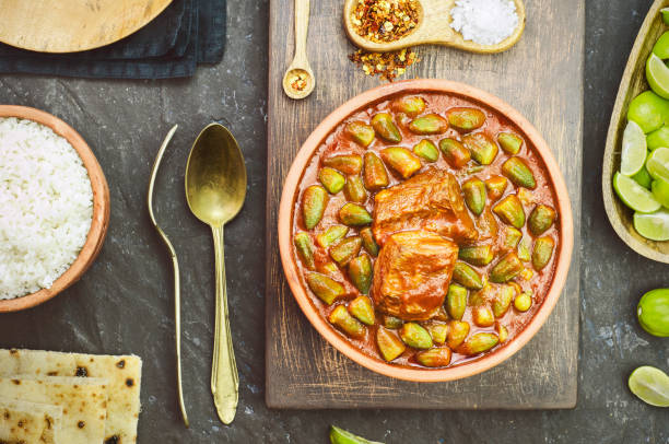 istock Okra Stew Topped with Chunk of Beef 1491479073
