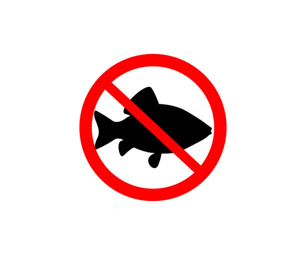 kein angelschild. angeln ist verboten zeichensymbol, angeln erlaubt kein vektordesign und keine illustration. - no eating sign law eating stock-grafiken, -clipart, -cartoons und -symbole