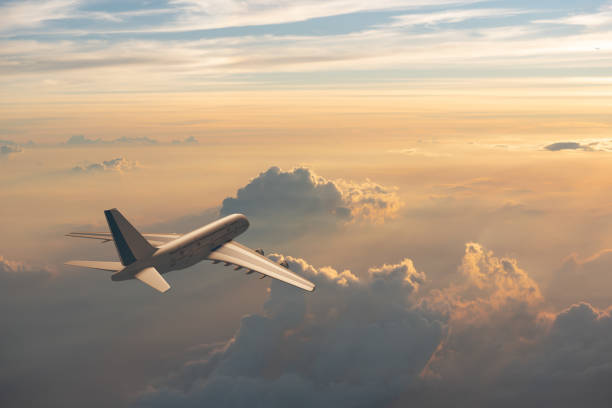 istock Air plane in the sky over montain 1491481727