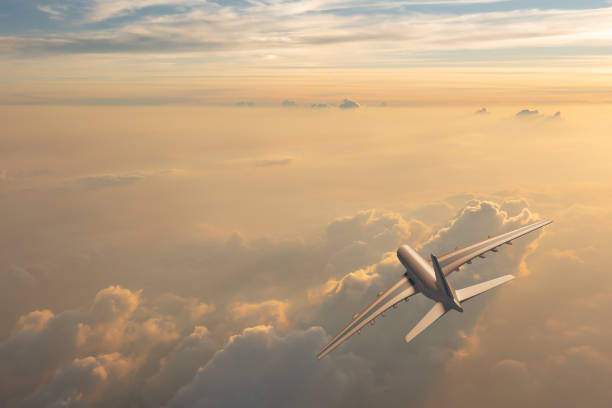 istock Air plane in the sky over montain 1491481755