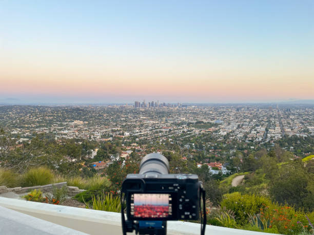 istock Downtown Los Angeles through a camera lens 1491484575