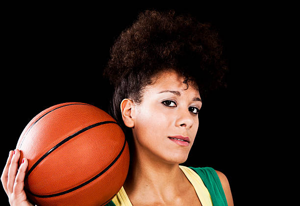 istock Woman with basketball 149148606