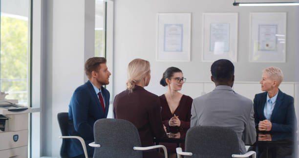 istock Successful startup group on business meeting in modern office 1491488931