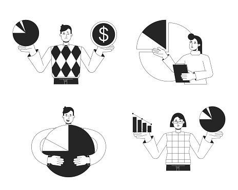 istock Lean startup strategy bw concept vector spot illustrations pack 1491489495